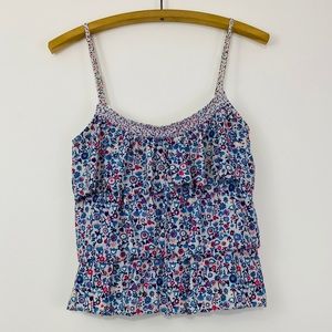 Marc by Marc Jacobs Tiered Ruffled Swim Tankini Floral Swimsuit Tank Top Small